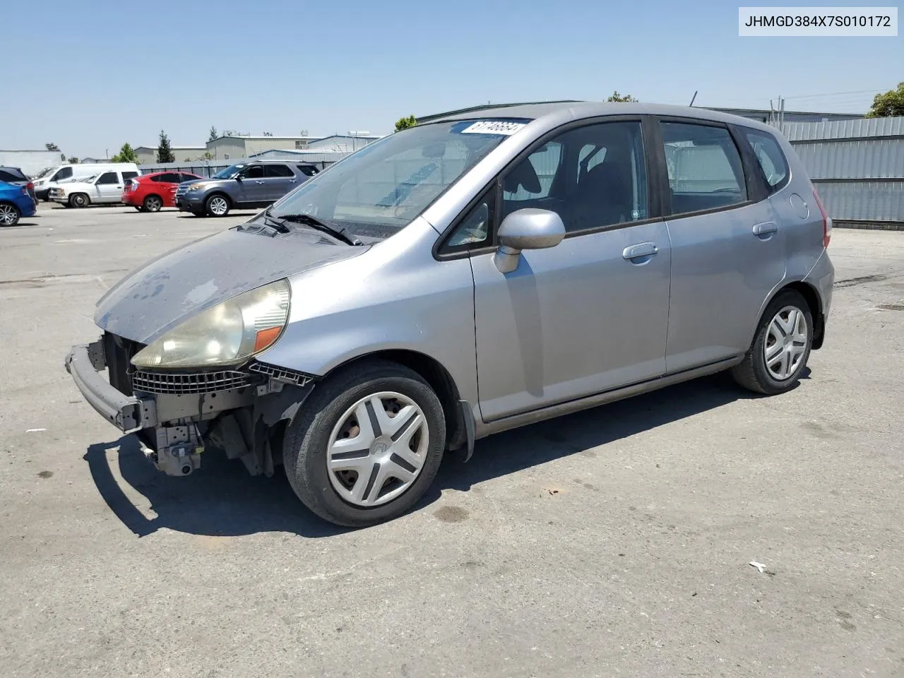 2007 Honda Fit VIN: JHMGD384X7S010172 Lot: 61746664