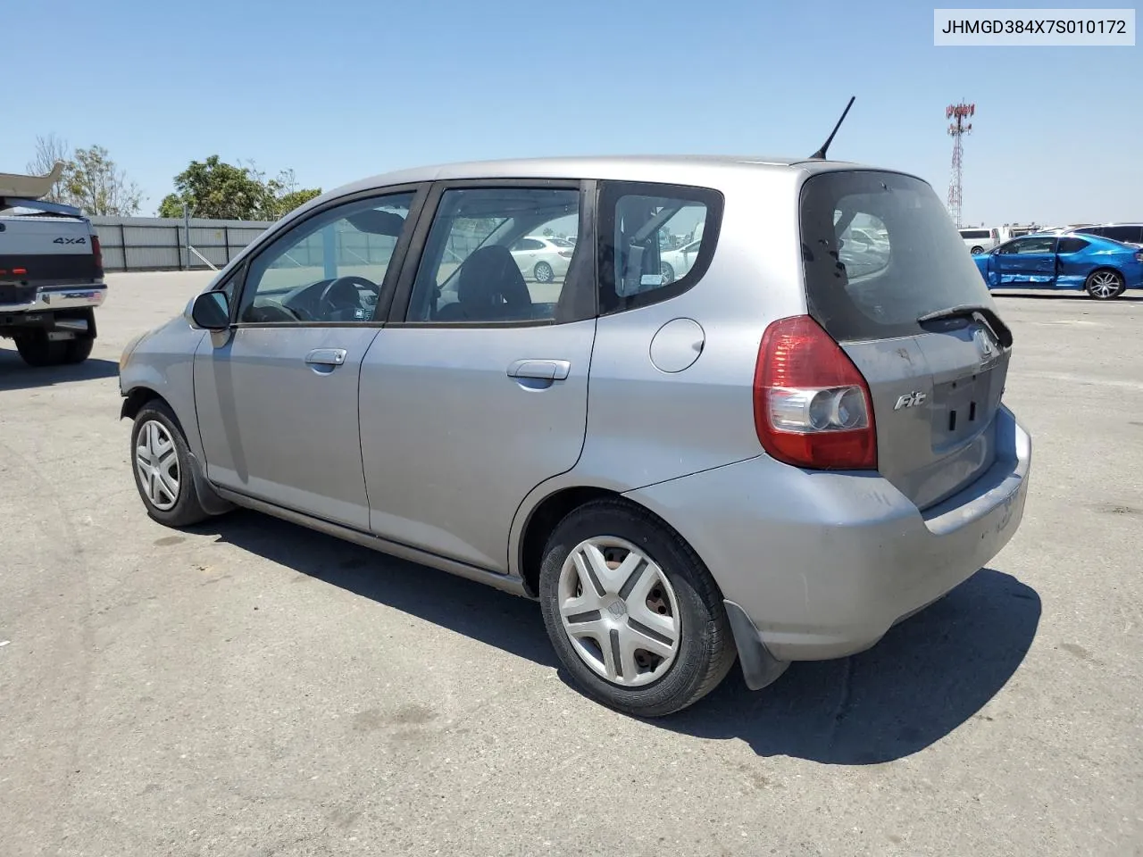 2007 Honda Fit VIN: JHMGD384X7S010172 Lot: 61746664