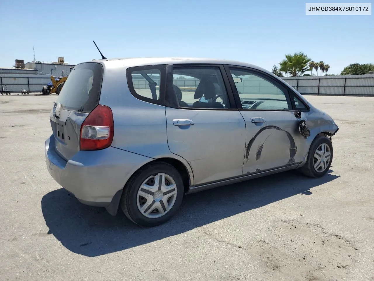 2007 Honda Fit VIN: JHMGD384X7S010172 Lot: 61746664