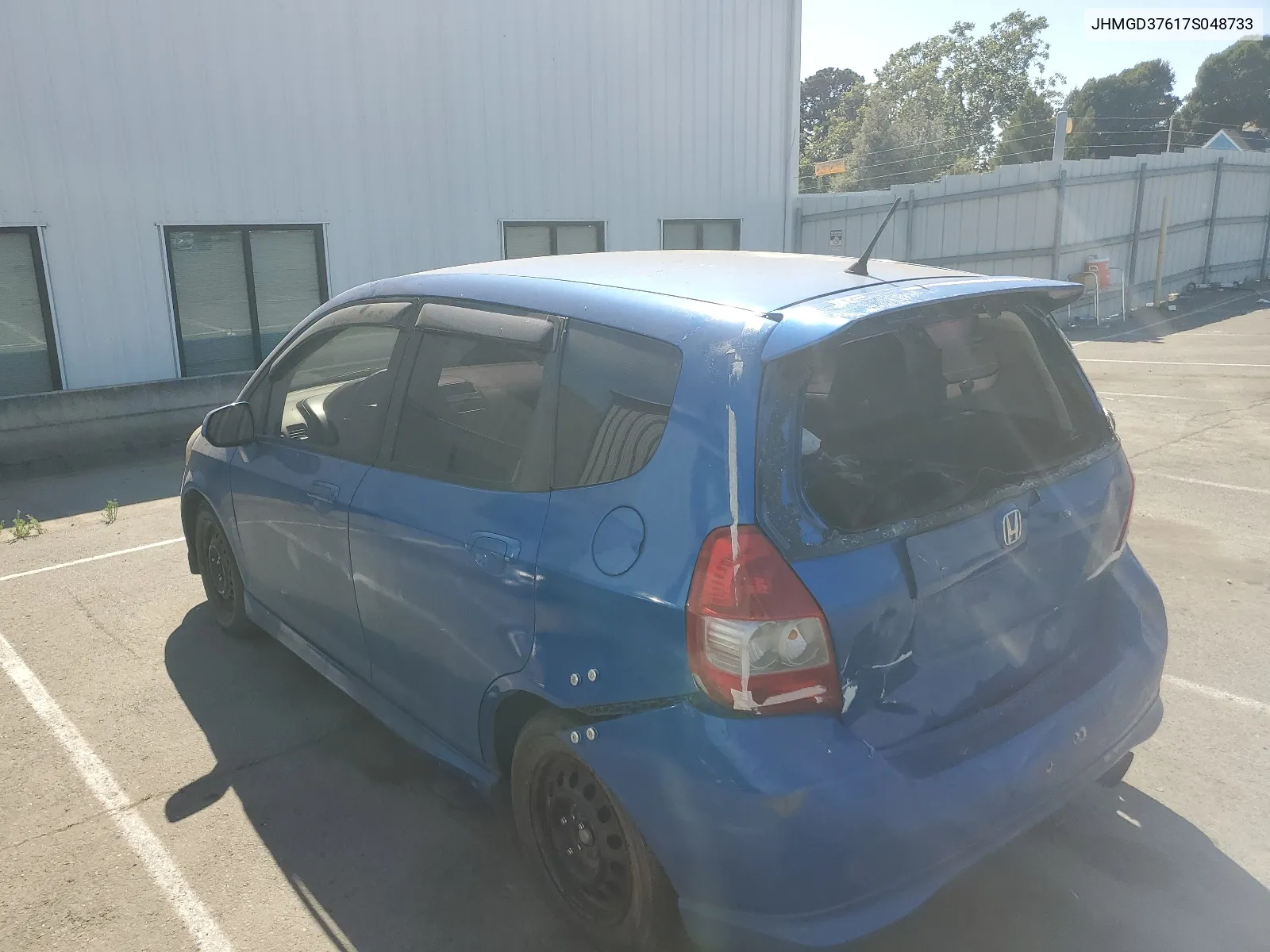 JHMGD37617S048733 2007 Honda Fit S