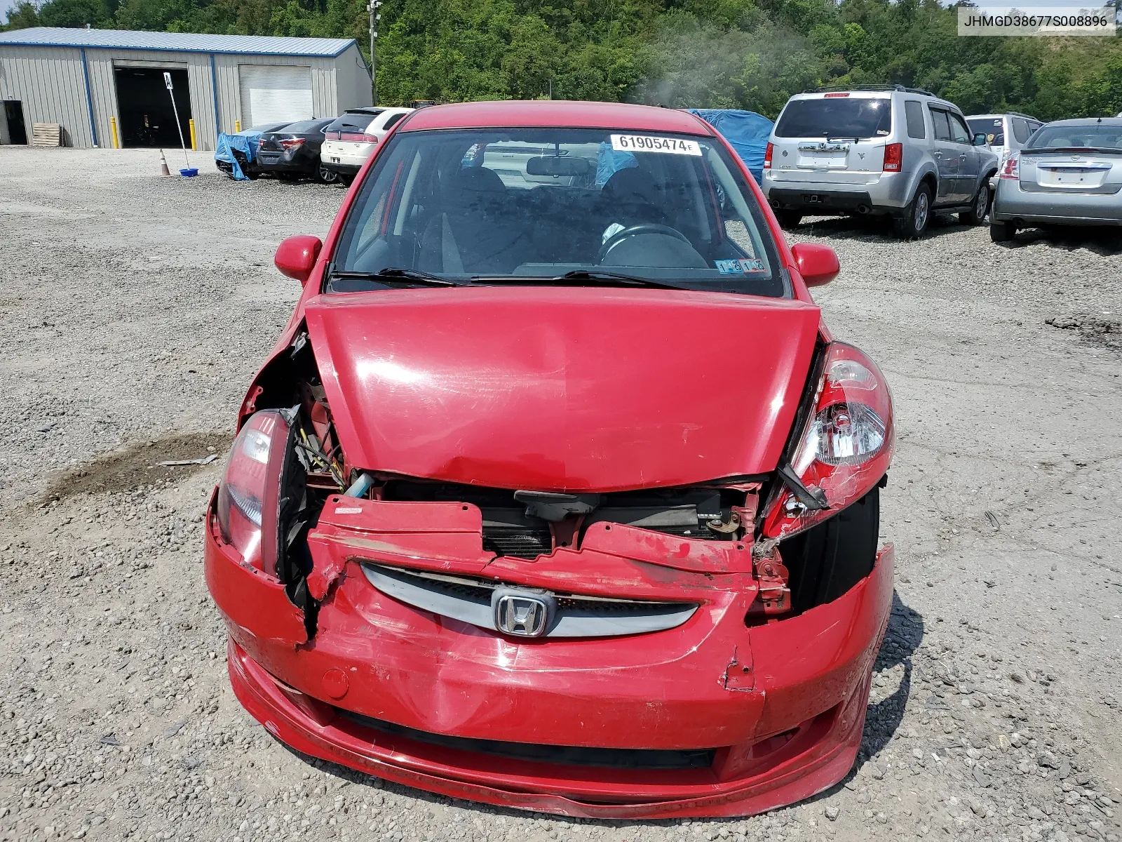 JHMGD38677S008896 2007 Honda Fit S