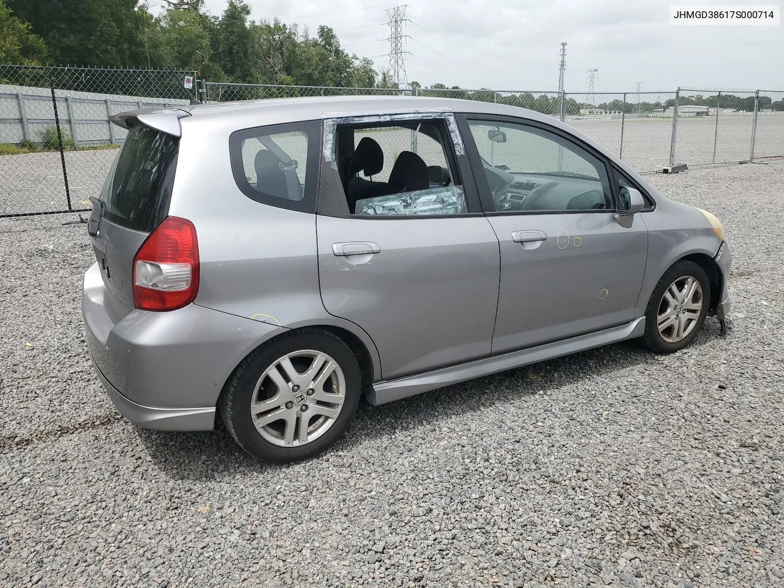 JHMGD38617S000714 2007 Honda Fit S