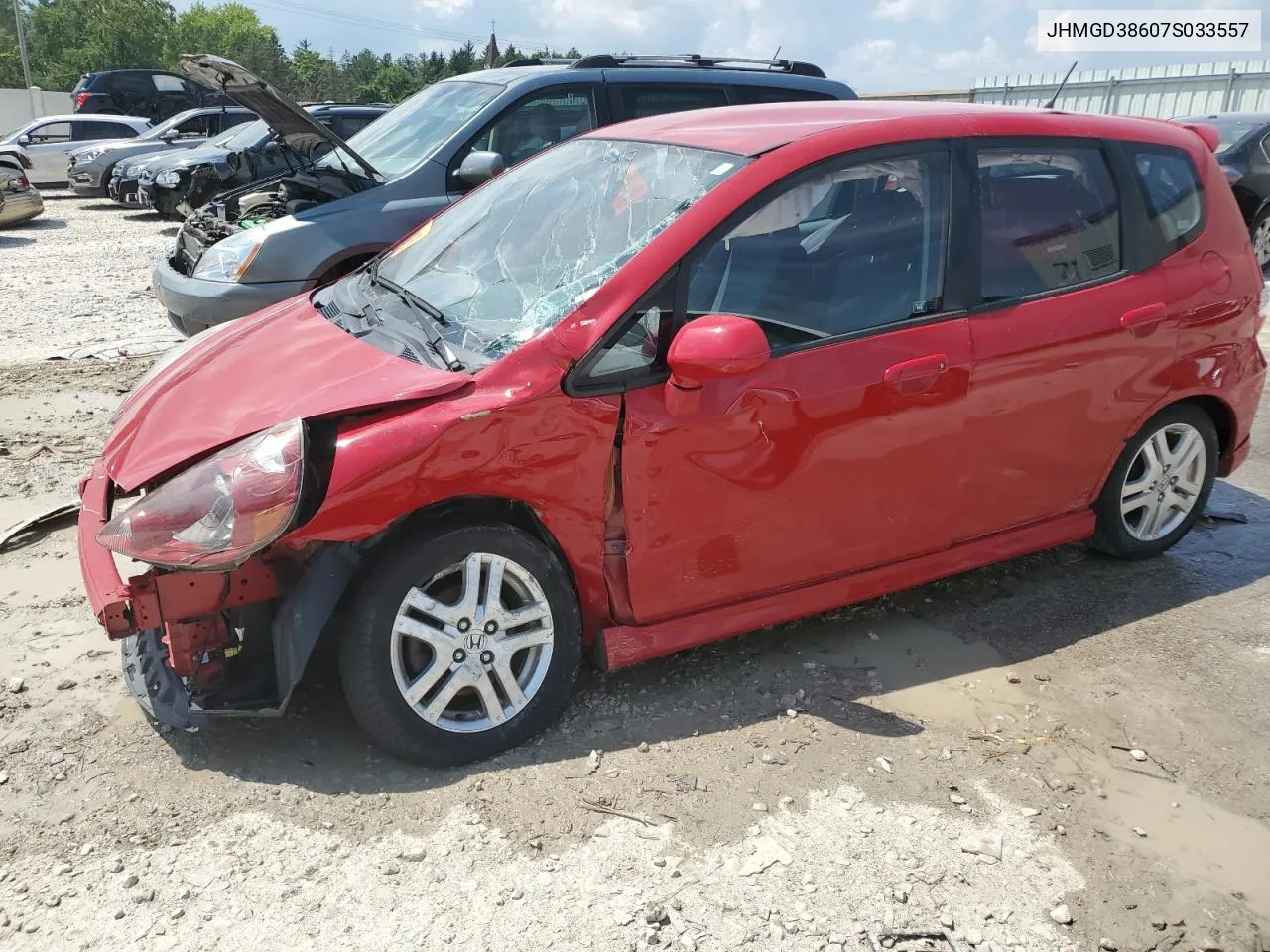 JHMGD38607S033557 2007 Honda Fit S