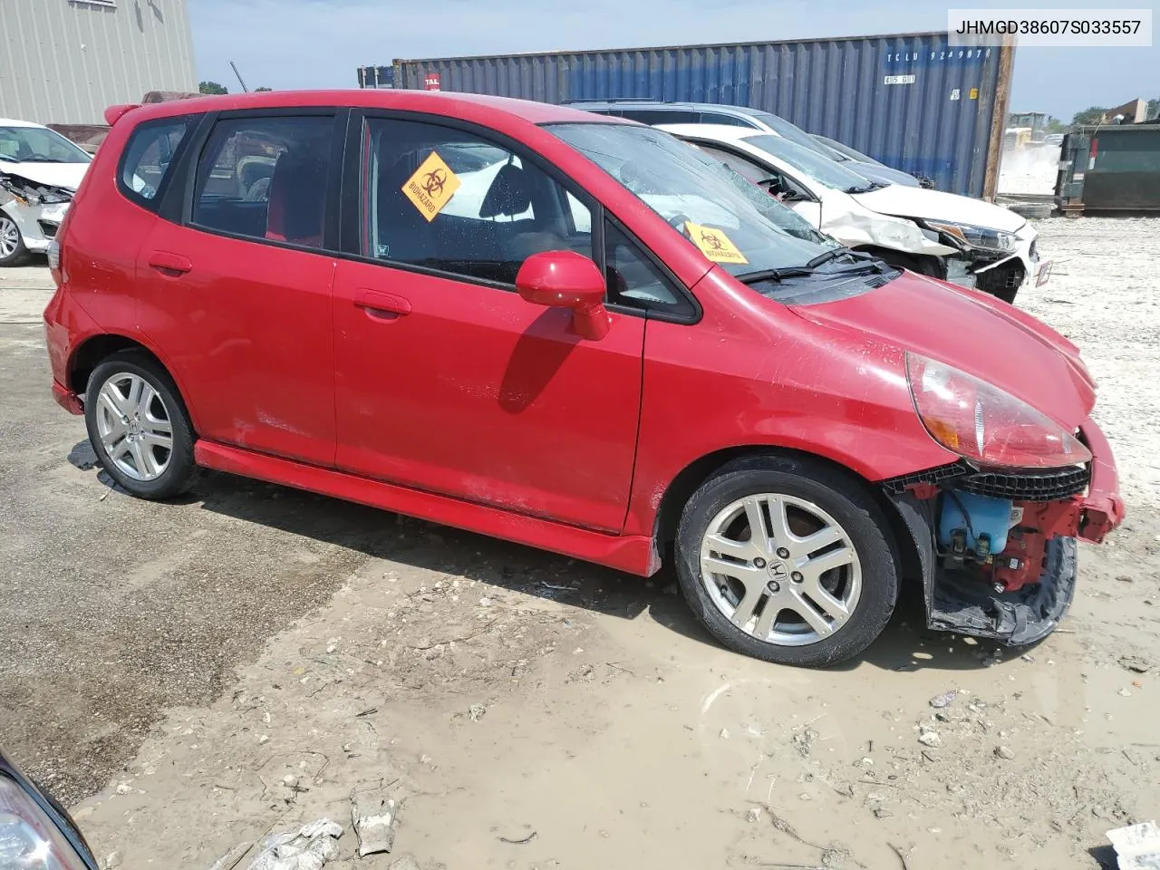 JHMGD38607S033557 2007 Honda Fit S