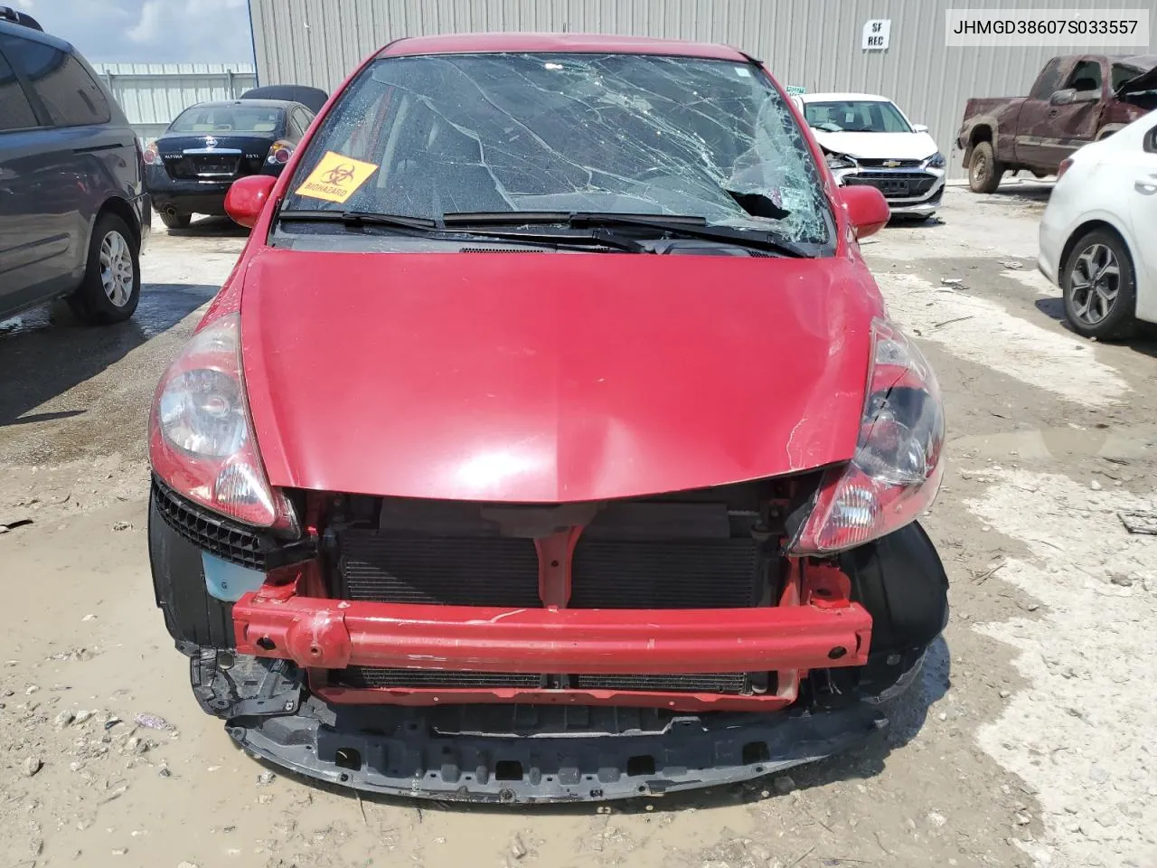 JHMGD38607S033557 2007 Honda Fit S