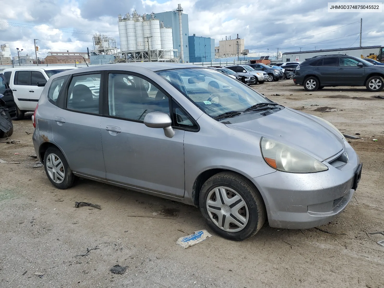 2007 Honda Fit VIN: JHMGD37487S045522 Lot: 63429434