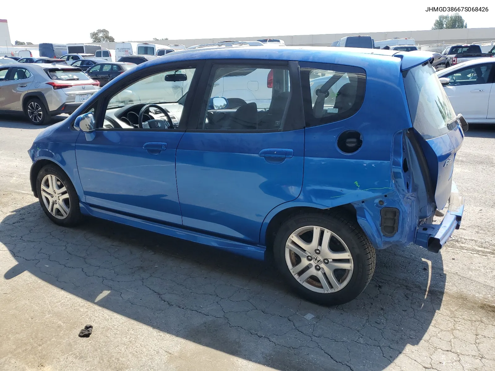 2007 Honda Fit S VIN: JHMGD38667S068426 Lot: 64615404