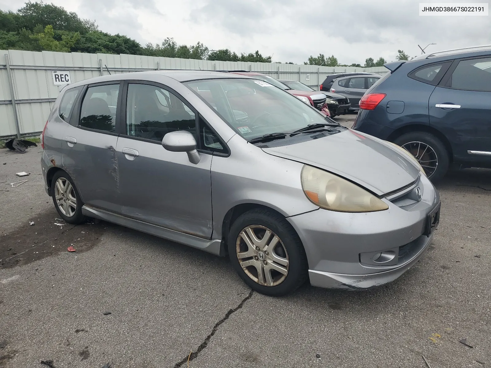 JHMGD38667S022191 2007 Honda Fit S