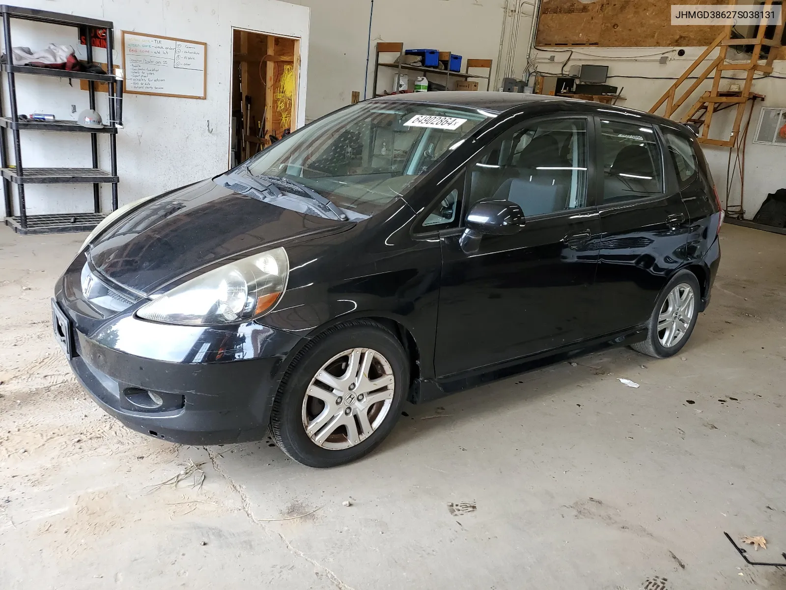 2007 Honda Fit S VIN: JHMGD38627S038131 Lot: 64902864