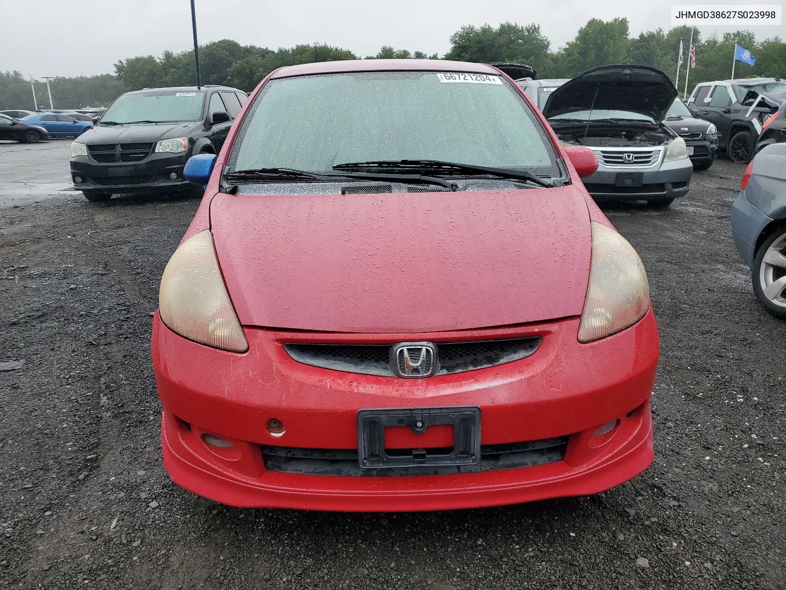 JHMGD38627S023998 2007 Honda Fit S