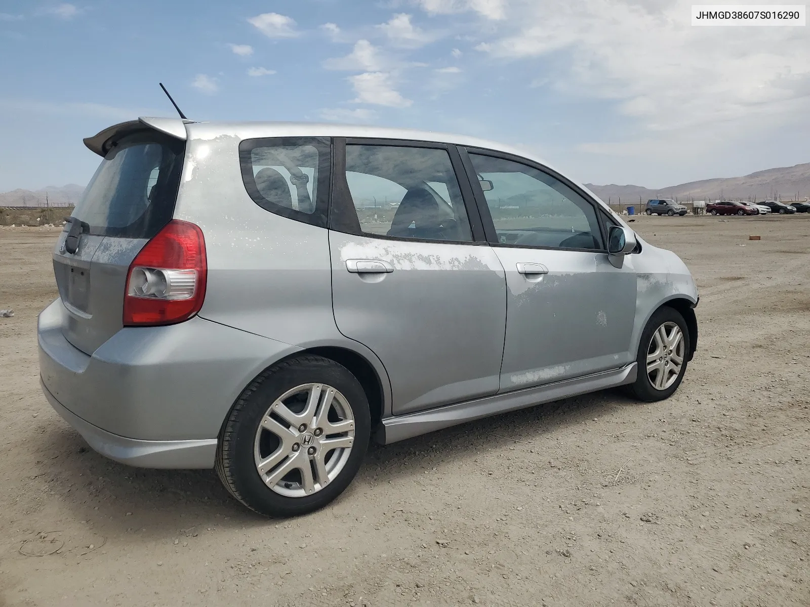 2007 Honda Fit S VIN: JHMGD38607S016290 Lot: 66813324