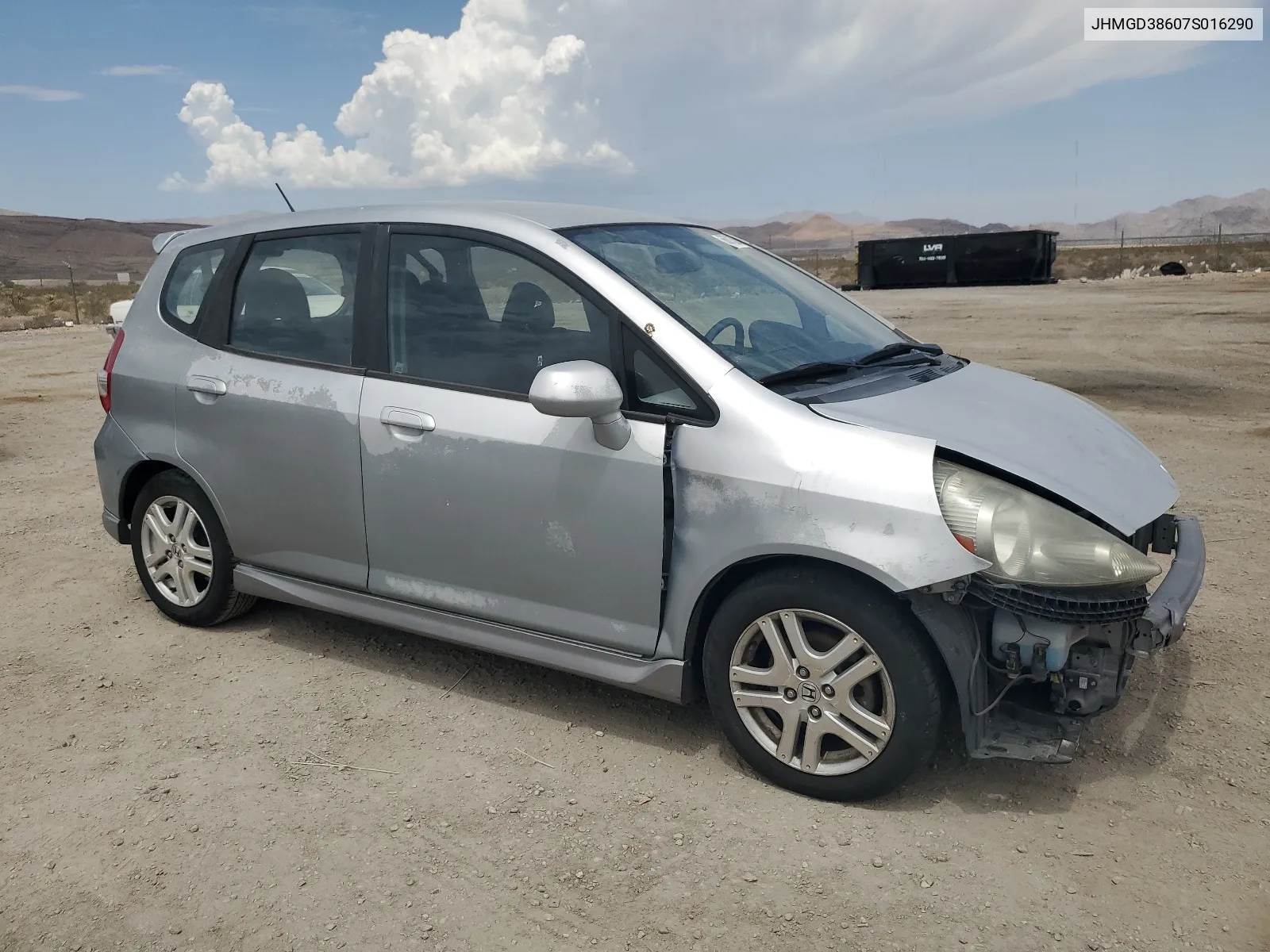 JHMGD38607S016290 2007 Honda Fit S