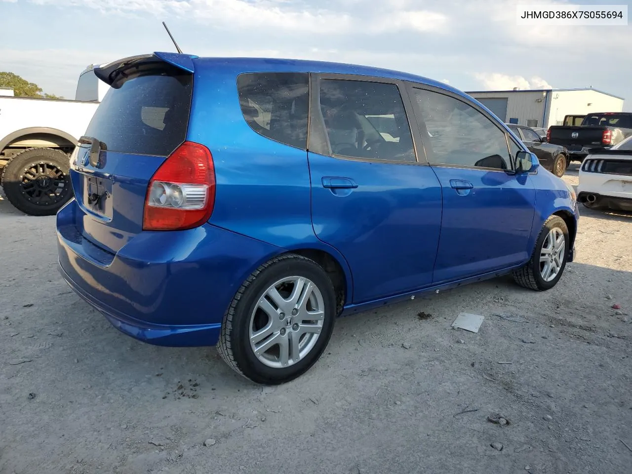 2007 Honda Fit S VIN: JHMGD386X7S055694 Lot: 70750724