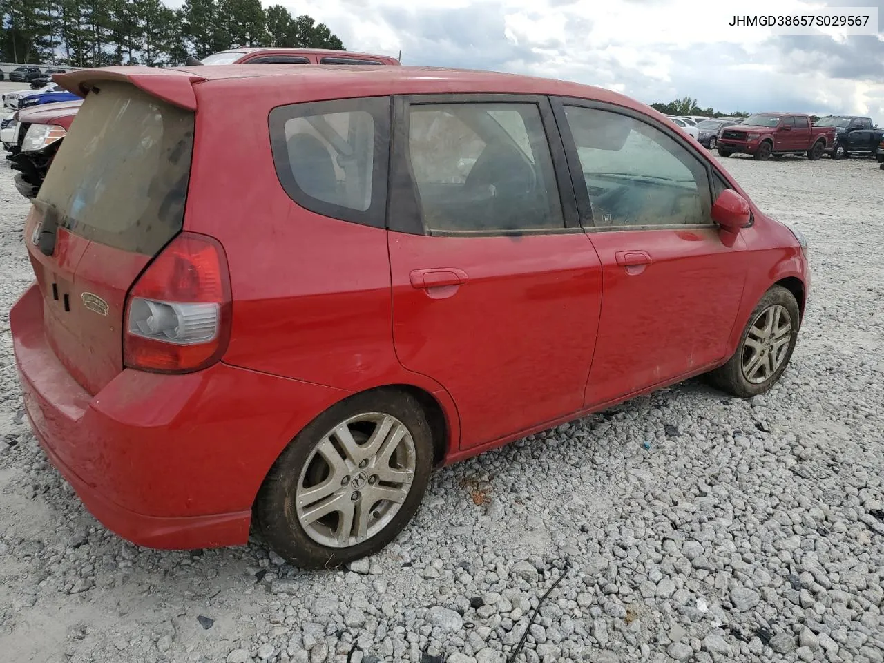 JHMGD38657S029567 2007 Honda Fit S