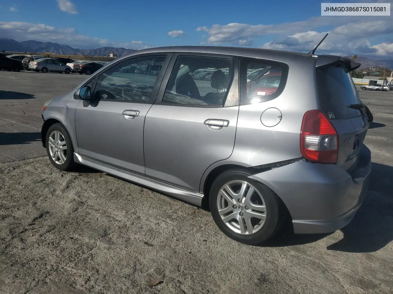 2007 Honda Fit S VIN: JHMGD38687S015081 Lot: 71894134