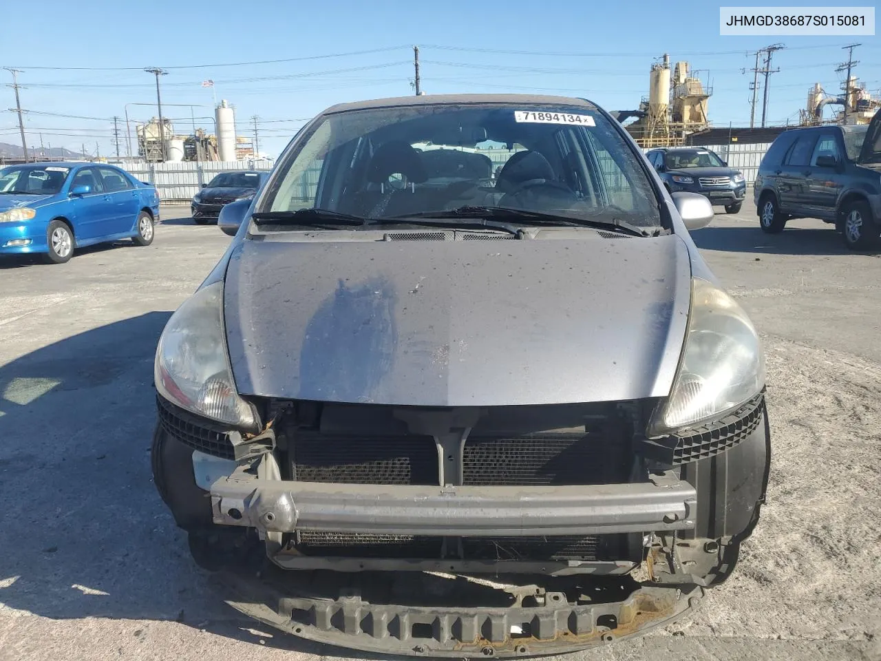 JHMGD38687S015081 2007 Honda Fit S