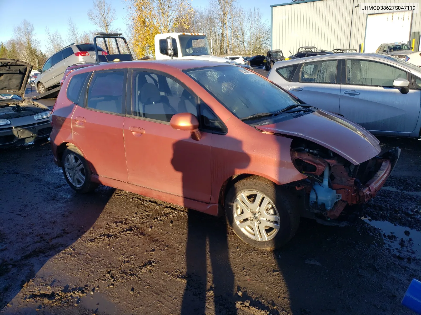 JHMGD38627S047119 2007 Honda Fit S