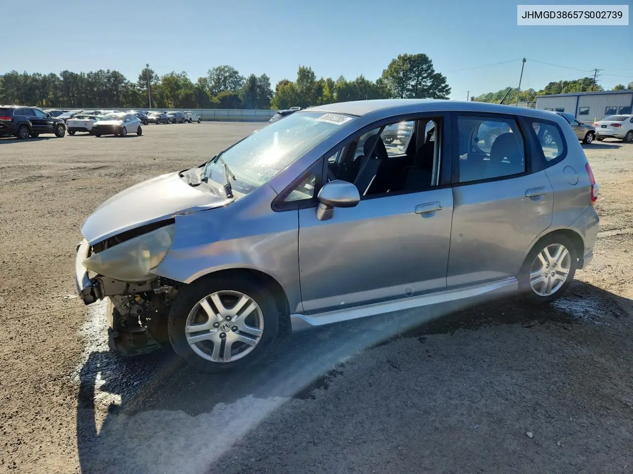 JHMGD38657S002739 2007 Honda Fit S