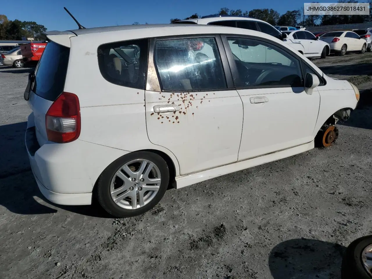 JHMGD38627S018431 2007 Honda Fit S