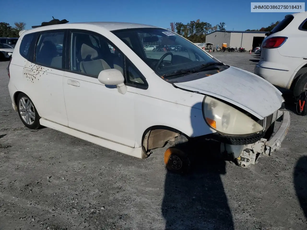 JHMGD38627S018431 2007 Honda Fit S