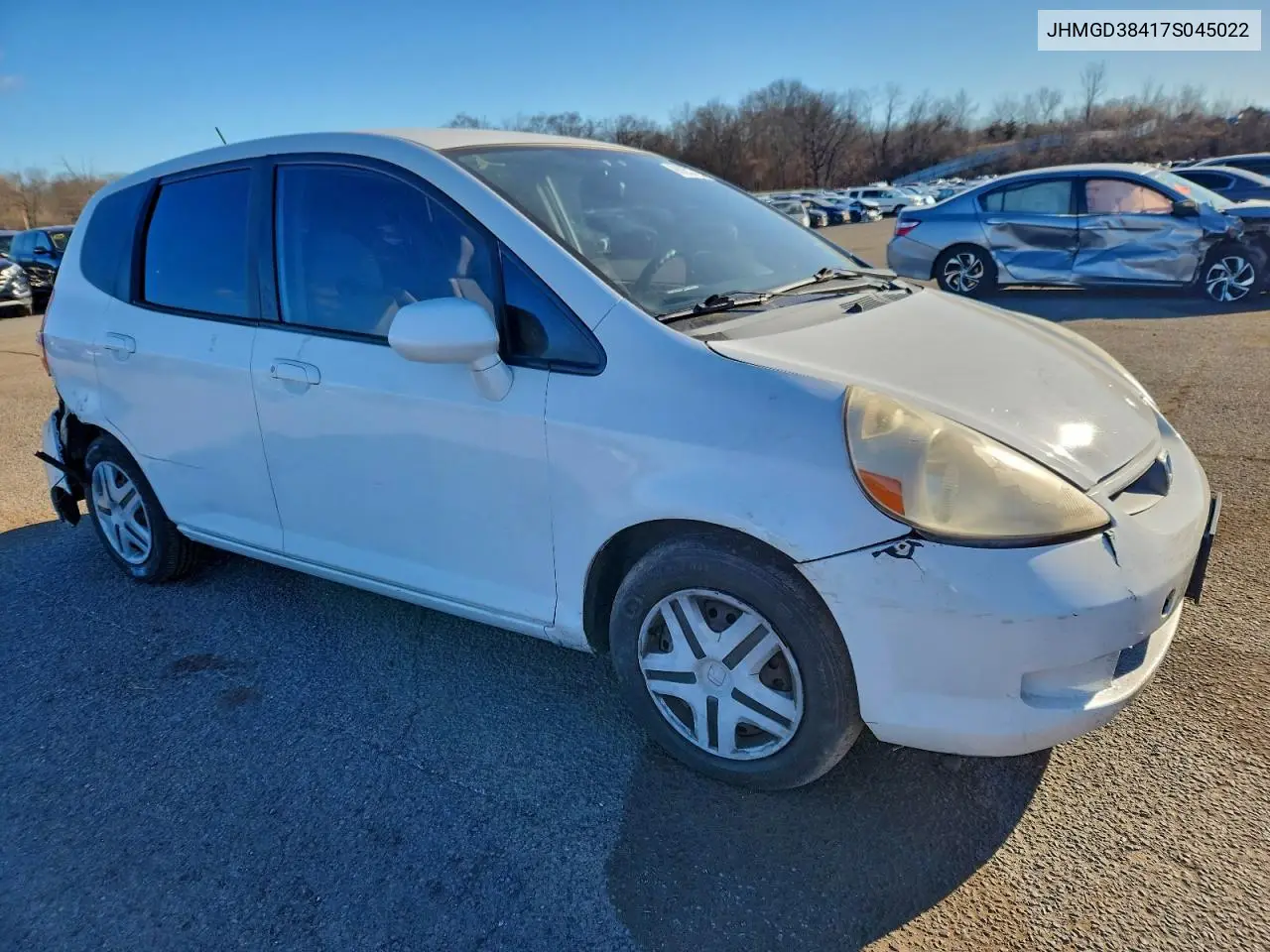 JHMGD38417S045022 2007 Honda Fit