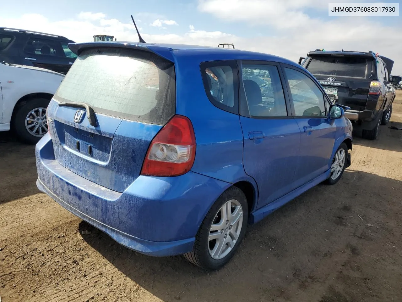 JHMGD37608S017930 2008 Honda Fit Sport