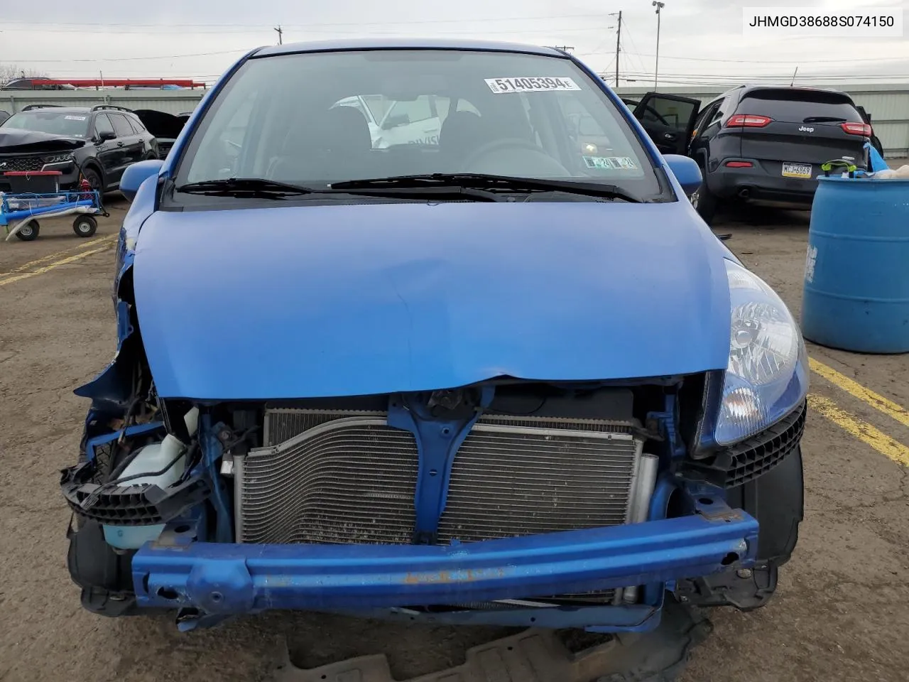 JHMGD38688S074150 2008 Honda Fit Sport