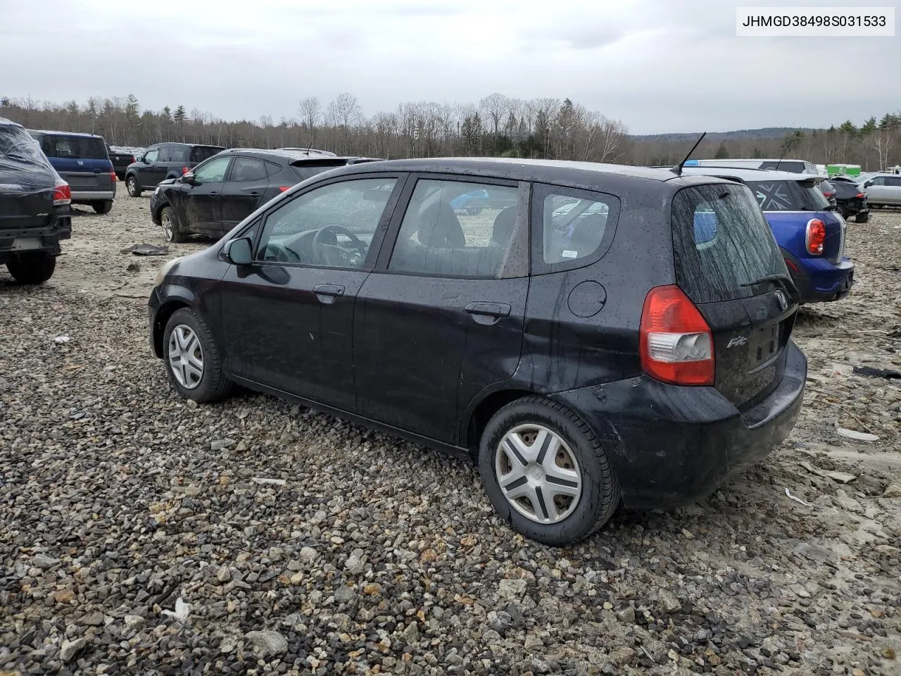 2008 Honda Fit VIN: JHMGD38498S031533 Lot: 52006334