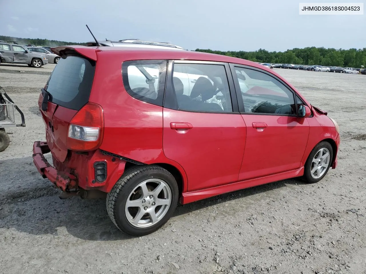 2008 Honda Fit Sport VIN: JHMGD38618S004523 Lot: 54121864