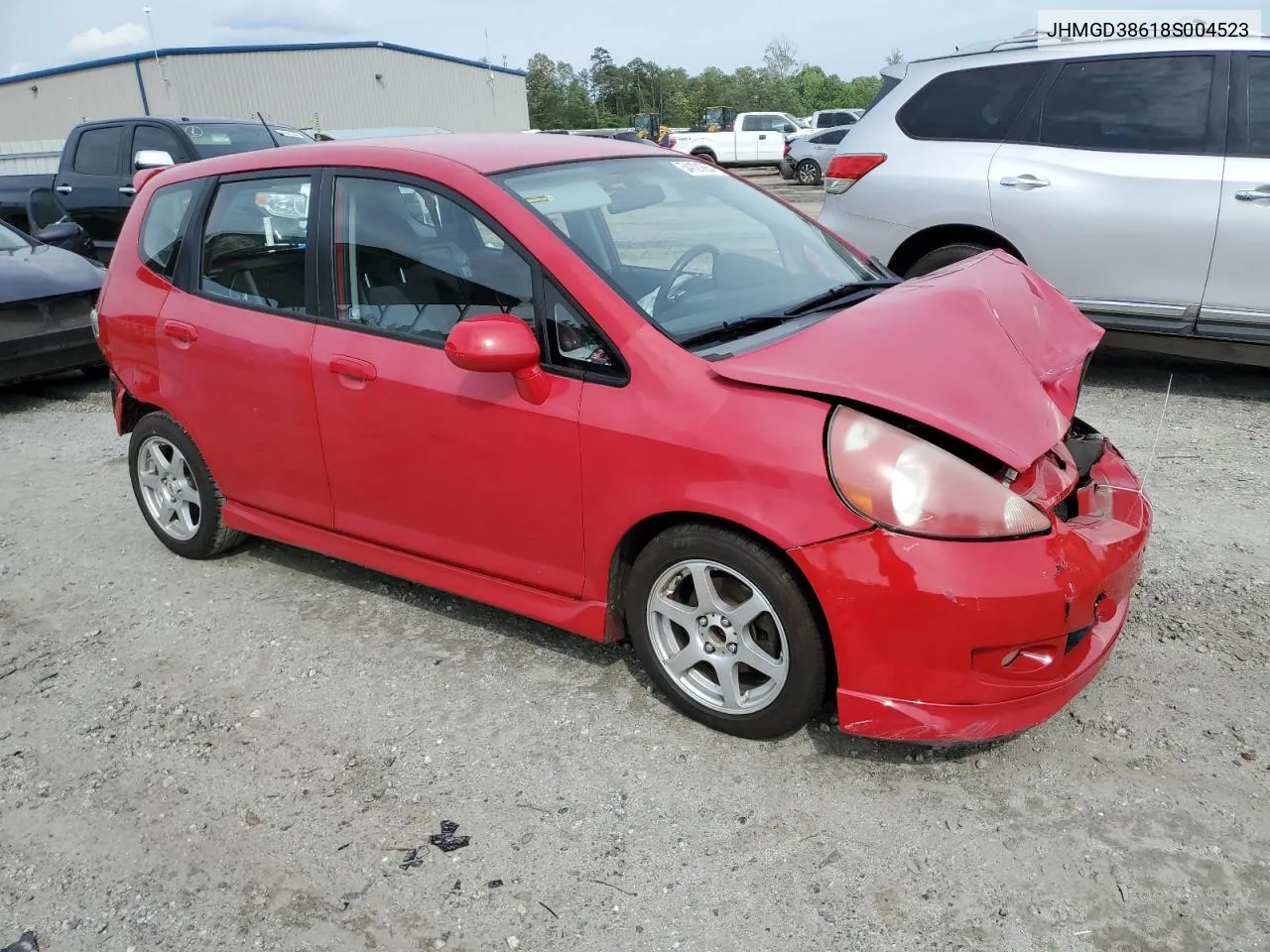 2008 Honda Fit Sport VIN: JHMGD38618S004523 Lot: 54121864