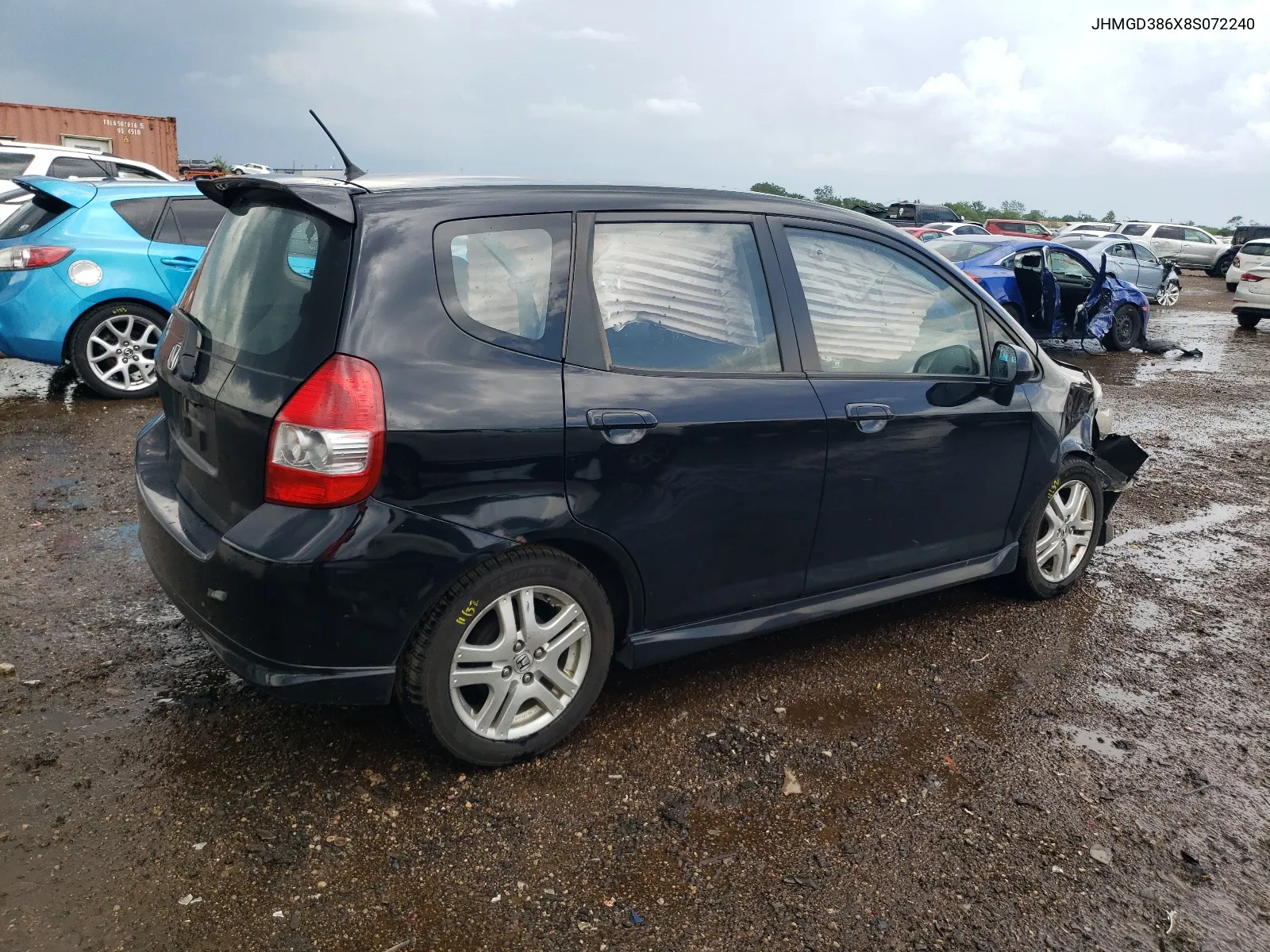 2008 Honda Fit Sport VIN: JHMGD386X8S072240 Lot: 55340134