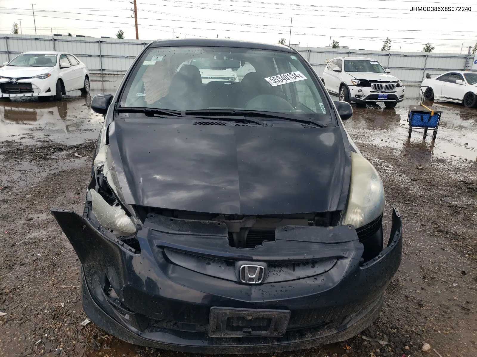 2008 Honda Fit Sport VIN: JHMGD386X8S072240 Lot: 55340134