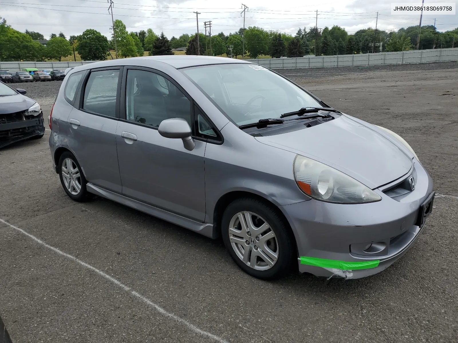 2008 Honda Fit Sport VIN: JHMGD38618S069758 Lot: 55970024