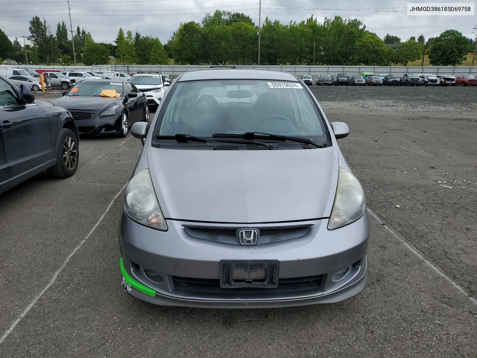 2008 Honda Fit Sport VIN: JHMGD38618S069758 Lot: 55970024