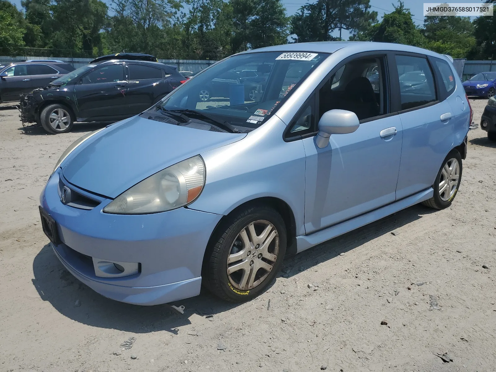 JHMGD37658S017521 2008 Honda Fit Sport