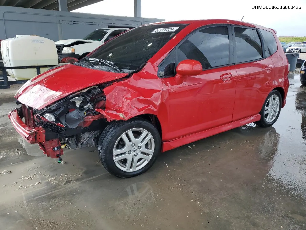 JHMGD38638S000425 2008 Honda Fit Sport