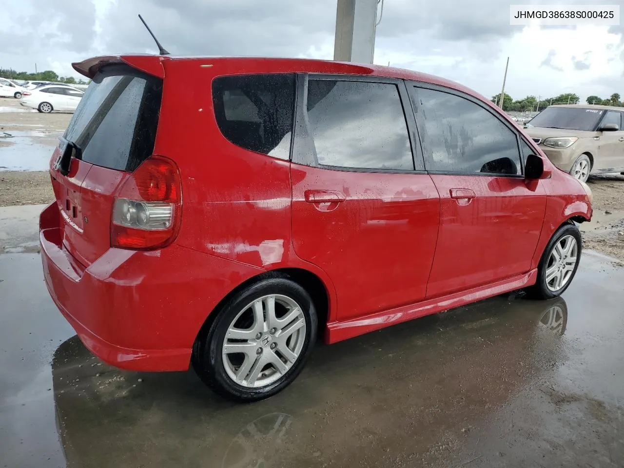 2008 Honda Fit Sport VIN: JHMGD38638S000425 Lot: 59779834