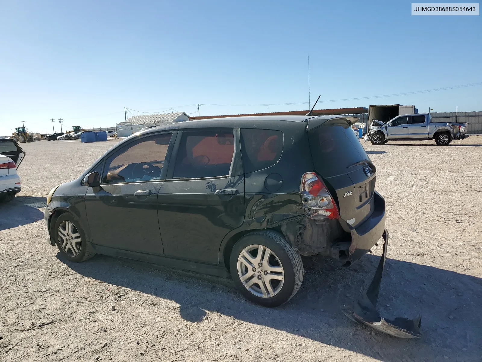 2008 Honda Fit Sport VIN: JHMGD38688S054643 Lot: 61125964