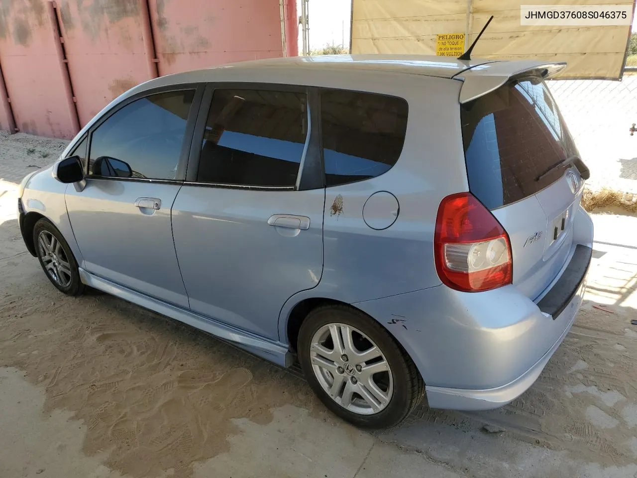 2008 Honda Fit Sport VIN: JHMGD37608S046375 Lot: 62089374