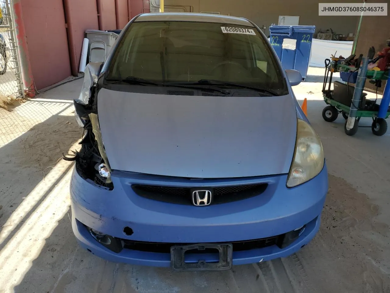 JHMGD37608S046375 2008 Honda Fit Sport