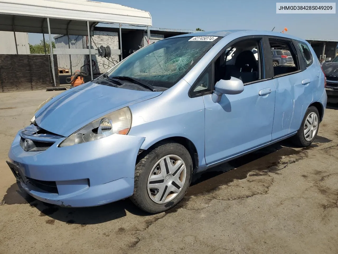 2008 Honda Fit VIN: JHMGD38428S049209 Lot: 62745074