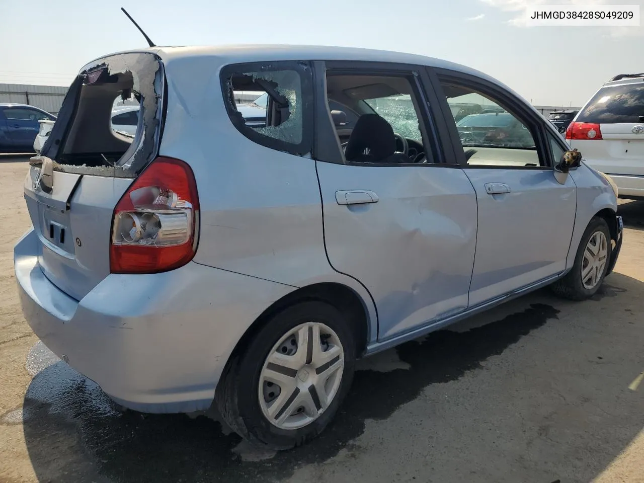 2008 Honda Fit VIN: JHMGD38428S049209 Lot: 62745074