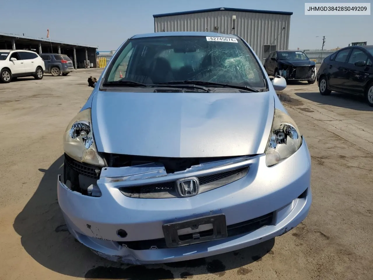 2008 Honda Fit VIN: JHMGD38428S049209 Lot: 62745074