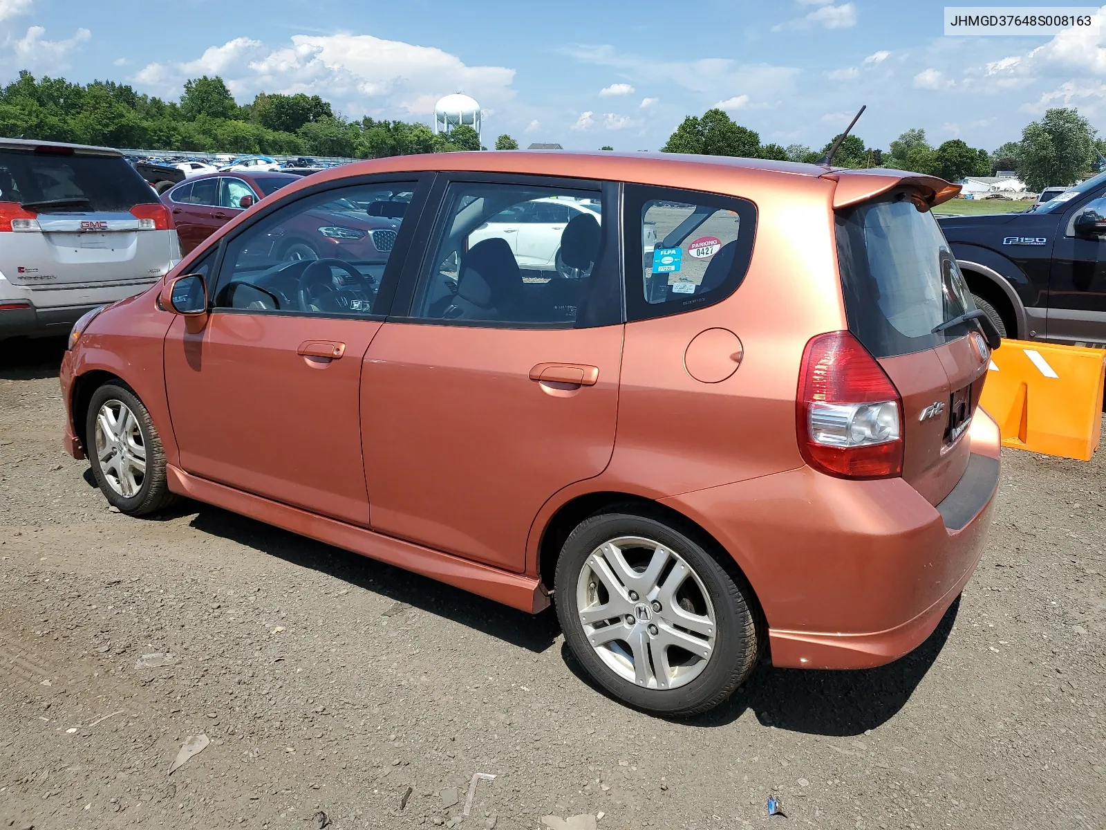 2008 Honda Fit Sport VIN: JHMGD37648S008163 Lot: 62814344