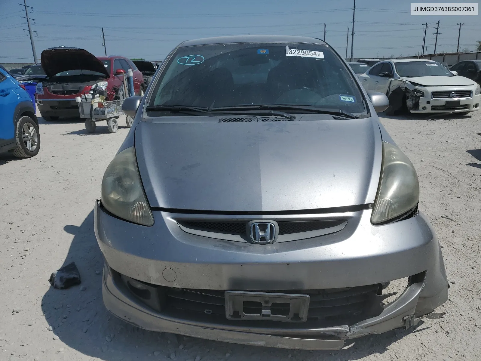 2008 Honda Fit Sport VIN: JHMGD37638S007361 Lot: 63229054