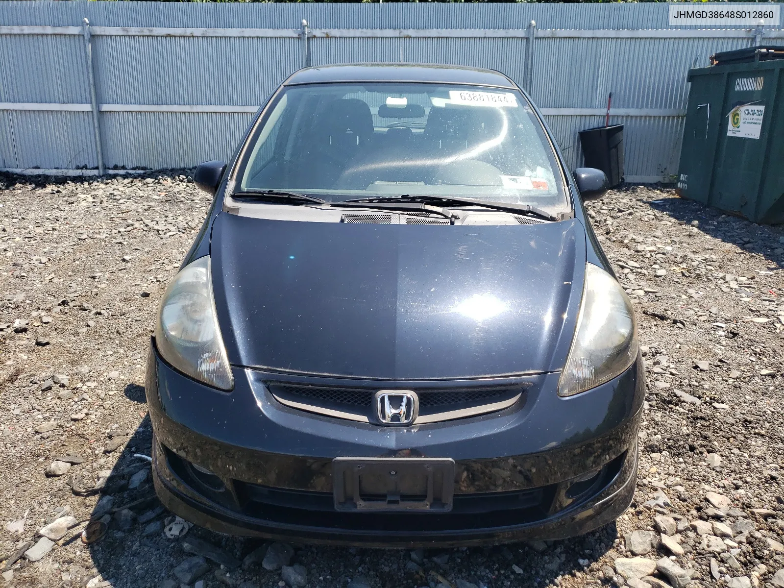 2008 Honda Fit Sport VIN: JHMGD38648S012860 Lot: 63881844