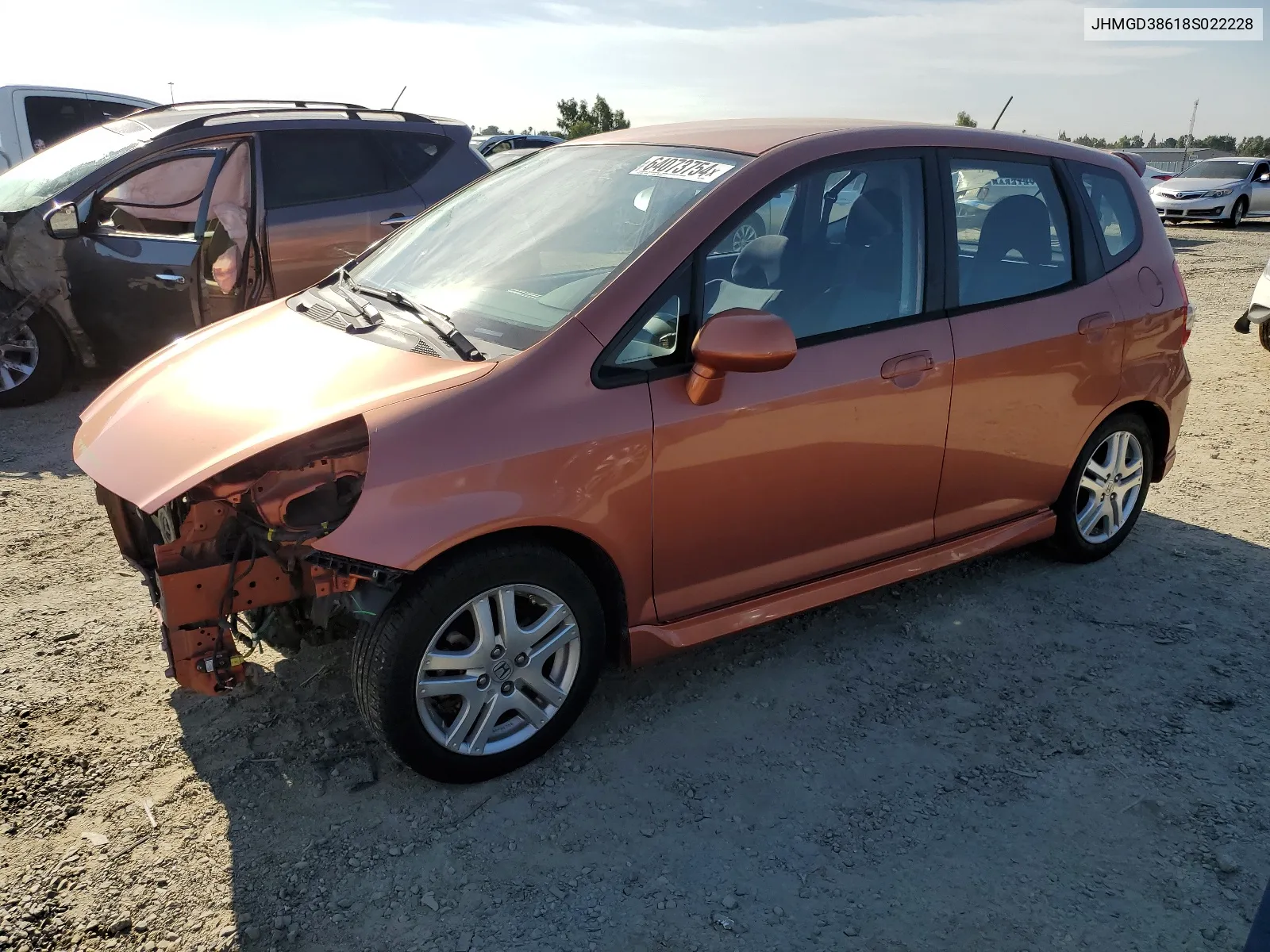 JHMGD38618S022228 2008 Honda Fit Sport