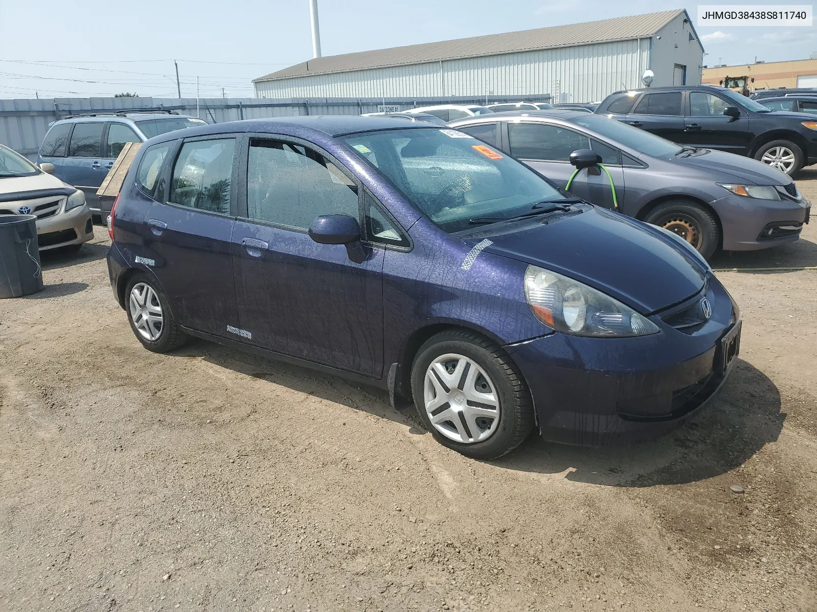 2008 Honda Fit VIN: JHMGD38438S811740 Lot: 64136514