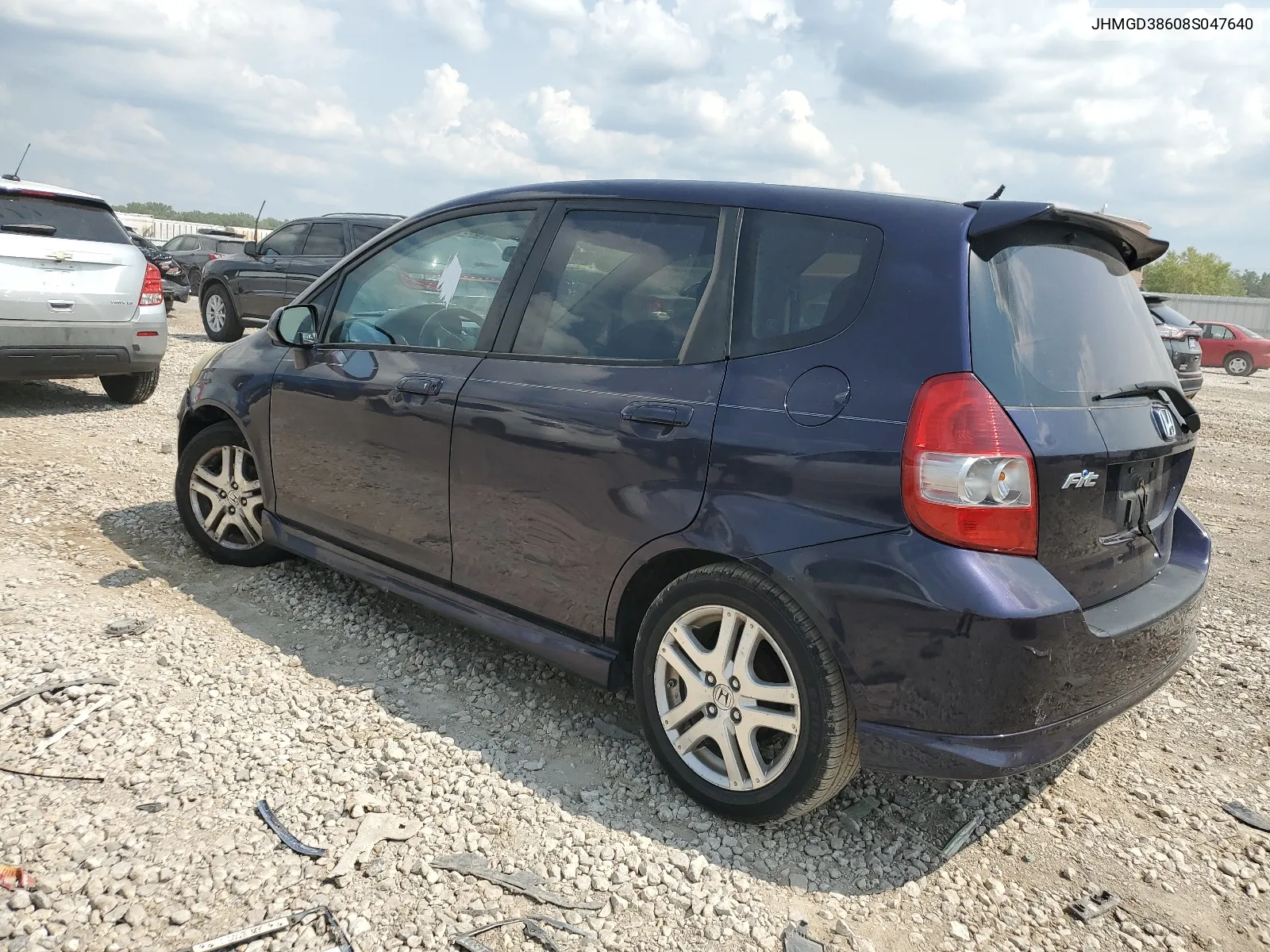 2008 Honda Fit Sport VIN: JHMGD38608S047640 Lot: 64311964