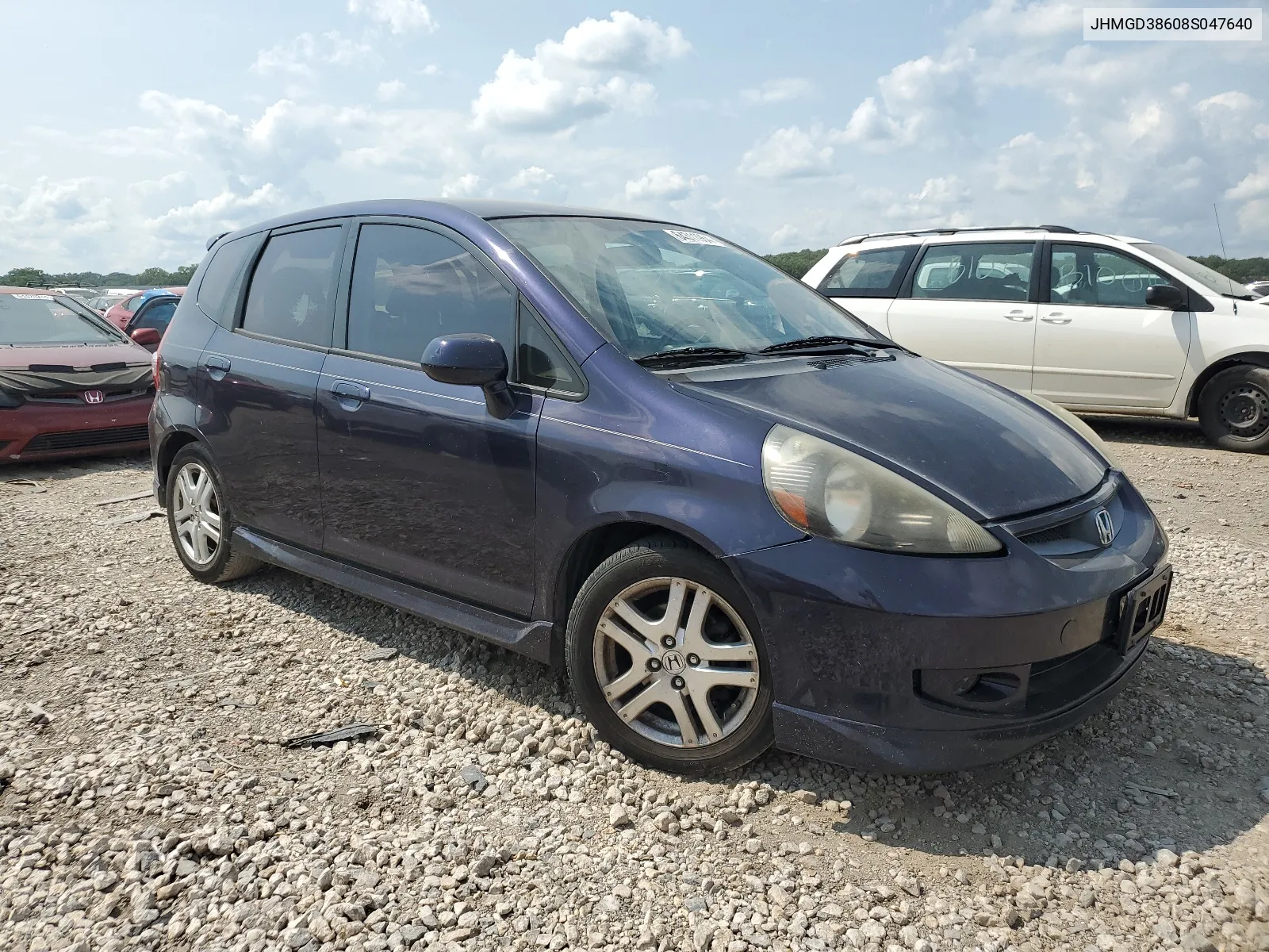 2008 Honda Fit Sport VIN: JHMGD38608S047640 Lot: 64311964